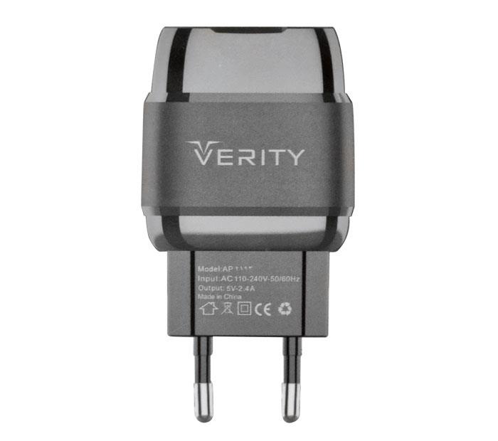 شارژر دیواری وریتی مدل AP2123 به همراه کابل MicroUSB Verity AP2123 Wall Charger With MicroUSB Cable